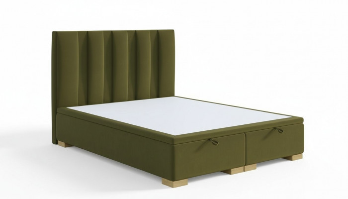 Sypialnia Łóżko Podwójne łóżko Nowoczesne Designerskie Meble Green Łóżko tapicerowane