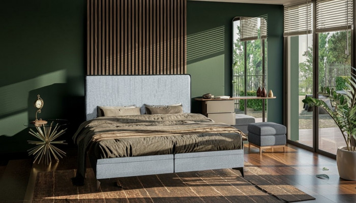 Łóżko Nowoczesne Podwójne łóżko Designer Sypialnia Podkładka Materiał Meble łóżka