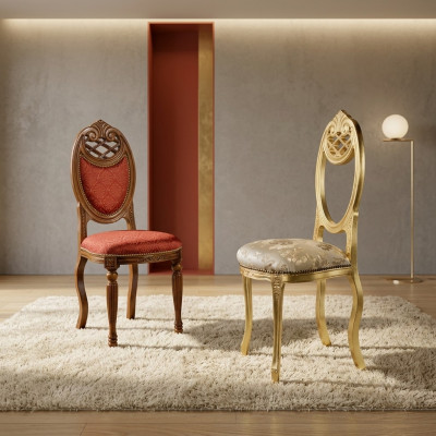 Designerski fotel Luxury Classic Jadalnia Krzesło Siedziba Meble