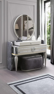 Sypialnia Toaletka z Lustro Lustro Nowa konsola Modern Design