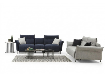 Zestaw sofowy zestaw 2szt sofa kanapa fotel tapicerowany nowoczesny designerski luksusowe meble
