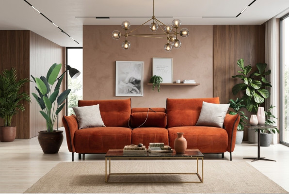 Sofa Czteroosobowa Kanapa Luksusowy Salon Designerskie Nowoczesne Meble Nowość