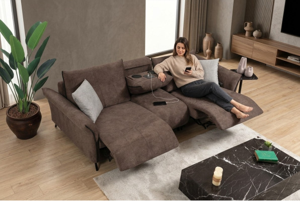 Luksusowa Sofa Kanapa Salon Czteroosobowa Sofa Tapicerowana Nowoczesny Projektant Nowość