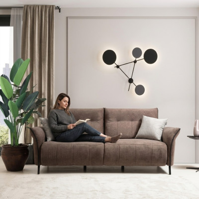 Sofa do Salonu Sofa Tapicerowana Nowoczesna Designerska Kanapa Trzyosobowa Meble Nowe
