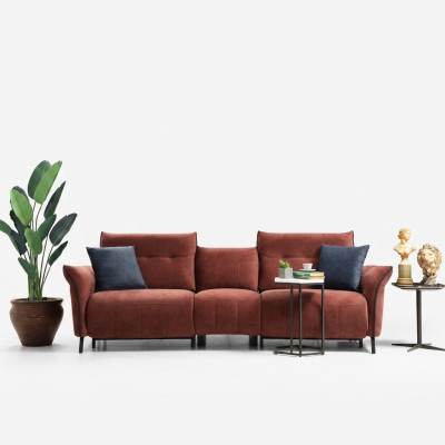 Designerska Sofa do Salonu Nowa Tapicerowana Sofa Czteroosobowa Kanapa Nowoczesne Meble