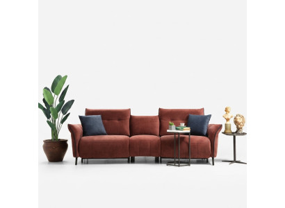 Designerska Sofa do Salonu Nowa Tapicerowana Sofa Czteroosobowa Kanapa Nowoczesne Meble