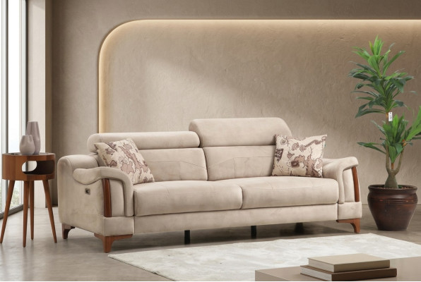 Sofa Trzyosobowa Kanapa Salon Designerskie Meble Nowoczesne Podkładka Włókienniczy