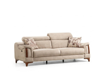 Sofa Trzyosobowa Kanapa Salon Designerskie Meble Nowoczesne Podkładka Włókienniczy