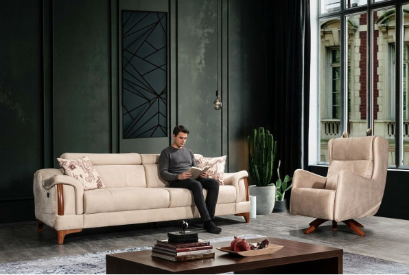Zestaw sofowy do salonu jednoosobowa nowoczesna sofa trzyosobowa kanapa nowa