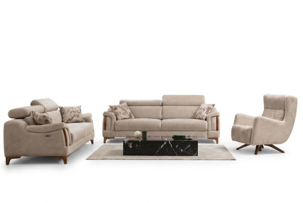Zestaw sofowy do salonu trzyosobowa sofa kompletna jednoosobowa Fotel Włókienniczy Meble