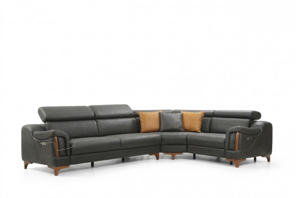 Narożnikowa kanapa Sofa w kształcie litery L Podkładka Modern Włókienniczy Meble Living Room