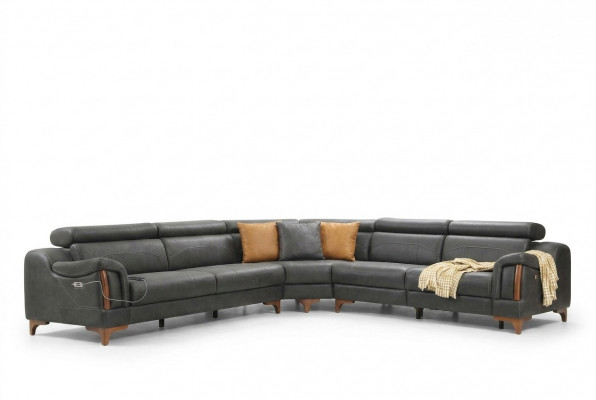 Narożnikowa kanapa Nowoczesna Sofa w kształcie litery L Sofa do salonu Podkładka Włókienniczy Materiał Meble