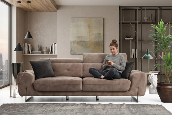 Sofa trzyosobowa w stylu kanapy o nowoczesnym designie Meble tapicerowane luksusowe włókiennicze