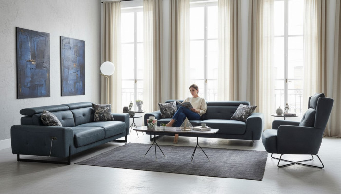 Nowoczesny zestaw 3-częściowy do salonu Zestaw sofowy designerskie meble do siedzenia tapicerowane Fotel nowe