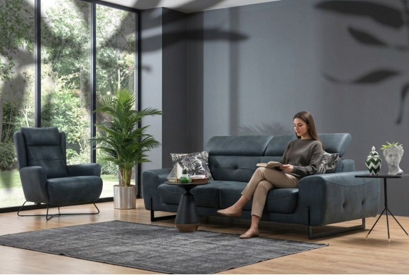 Zestaw sofowy 2-częściowa trzyosobowa sofa do salonu designerskiego Fotelu Włókienniczego Meble