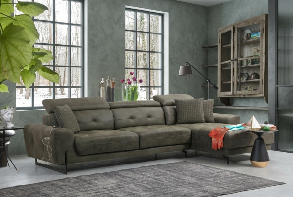 Relaks Narożnikowa kanapa L-Shape Luksusowe Meble Salon Narożnik Sofa Kanapa Podkładka Nowoczesna Nowość