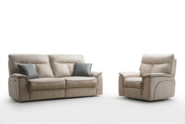 Zestaw do Salonu Sofa Trzyosobowa Sofa Nowoczesna Sofa Fotel Meble Projektowe Meble tapicerowane