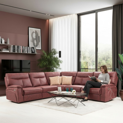 Narożnikowa kanapa Modern Relaks Siedziba Luxury Meble Salon Sofa Kanapa Kształt L Nowość