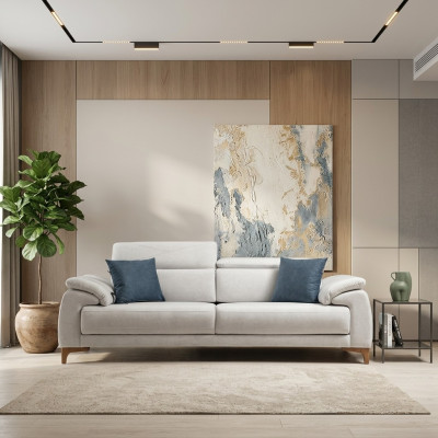 Sofa Trzyosobowa Kanapa Salon Luksusowa Sofa Tapicerowana Design Nowoczesne Meble Nowość