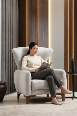 Luksusowe Krzesło Nowoczesny Salon Włókienniczy Meble Design Tkanina obiciowa