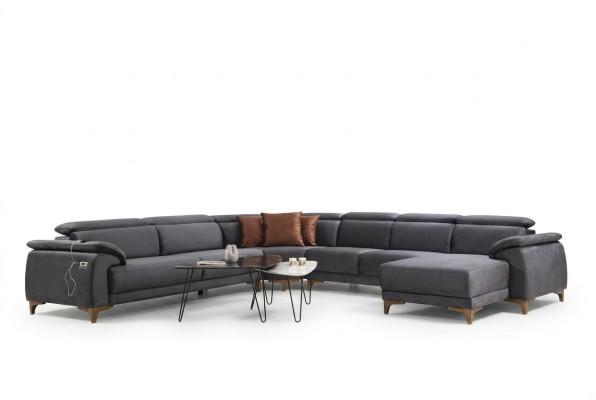 Pokój dzienny Narożnikowa kanapa Kształt U Meble tapicerowane Sofa Kanapa Modern Meble Design