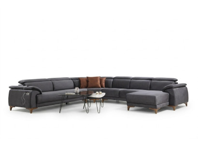 Pokój dzienny Narożnikowa kanapa Kształt U Meble tapicerowane Sofa Kanapa Modern Meble Design