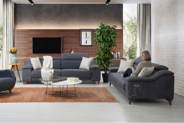 Design Sofa Trzyosobowa Kanapa Podkładka Nowoczesne Sofy Włókiennicze do Salonu Nowe Meble