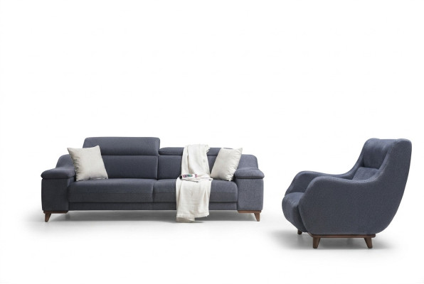 Kompletna Sofa Do Salonu Dwuczęściowa Trzyosobowa Nowoczesna Fotel Włókienniczy New Meble Couch