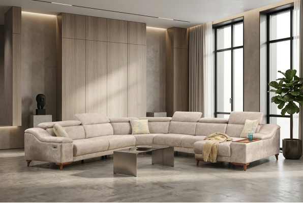 Narożnikowa kanapa Sofa Kształt U Sofa Tapicerowana Kanapa Ustawić Narożne sofy Nowoczesny Salon