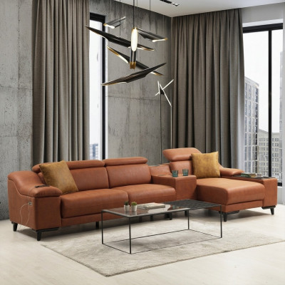 Luksusowa Narożnikowa kanapa Sofa W Kształcie L Podkładka Nowoczesna Włókienniczy Salon Nowość