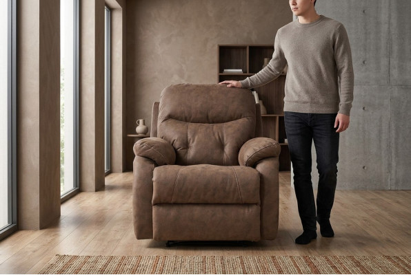 Salon Relaks Fotel Luksusowy Nowoczesny Design Meble Wypoczynkowe Podkładka Włókienniczy