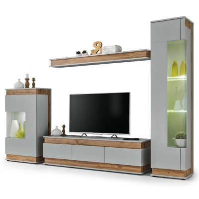 Zestaw do Salonu Szafka RTV Nowa Półka Luxury Möbe Modern Design Jednostka ścienna