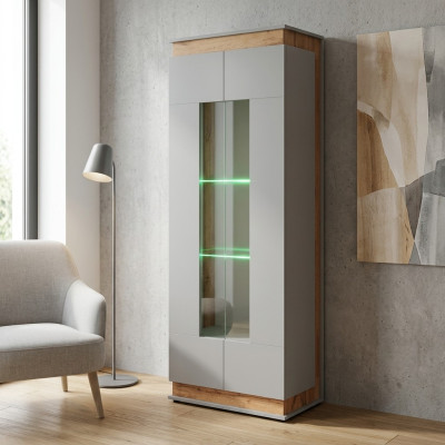 Biały Gablota Luksusowy Salon Szafki Meble Drewniane Nowe Designerskie Meble