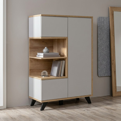 Salon Półka na książkę Drewno Szafka biurowa Półka Luxury Drewno Meble Design