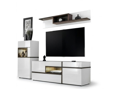 Pokój Dzienny Jednostka ścienna stojak TV Półka Luksusowy Zestaw Designerski Nowoczesne Meble Nowość