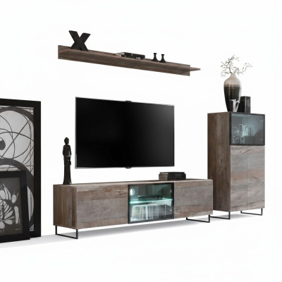 stojak TV Nowoczesna Półka Salon Design Umeblowanie Jednostka ścienna Meble