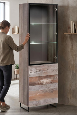 Gablota Design Szafa Drewno Nowoczesne Nowe Meble Szare Drewno