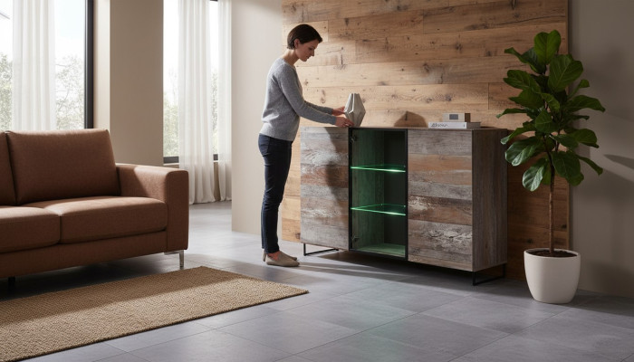 Kredens Salon Drewno Kredens Drewno Meble Nowoczesny Design Nowość