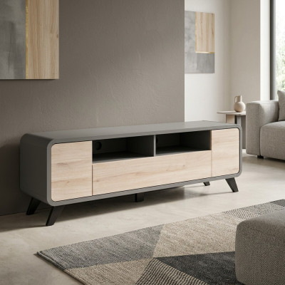 stojak TV meble drewniane luksusowy salon Jednostka ścienna kredens design nowoczesny