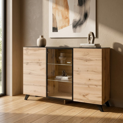 Kredens Drewno Design Nowoczesny Kredens Meble do Salonu Nowość