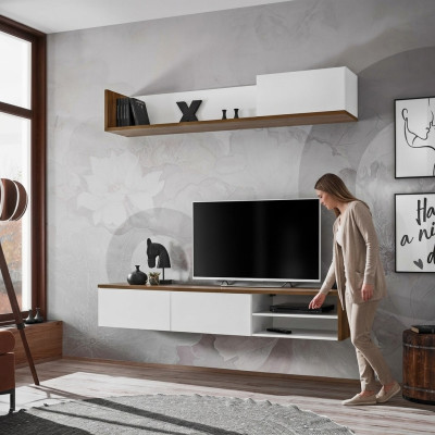 Jednostka ścienna półka ścienna Nowoczesny design stojak TV wyposażenie salonu nowe