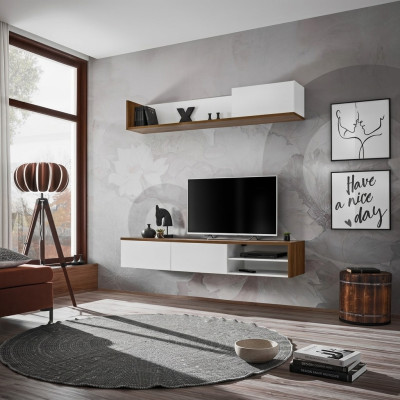 Jednostka ścienna półka ścienna Nowoczesny design stojak TV wyposażenie salonu nowe