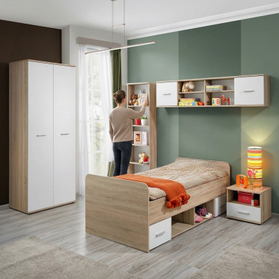 Kompletny komplet żłobek Stolik nocny Designerskie Łóżko Modern Szafa Meble