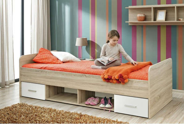 Łóżko młodzieżowe Pokój młodzieżowy Nowoczesne łóżko składane Designer Style Łóżko żłobek Nowość