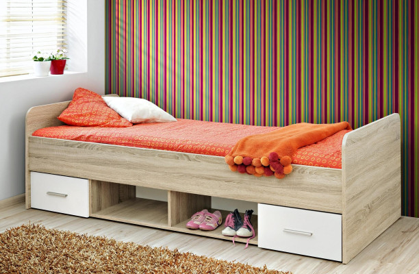 Łóżko młodzieżowe Pokój młodzieżowy Nowoczesne łóżko składane Designer Style Łóżko żłobek Nowość
