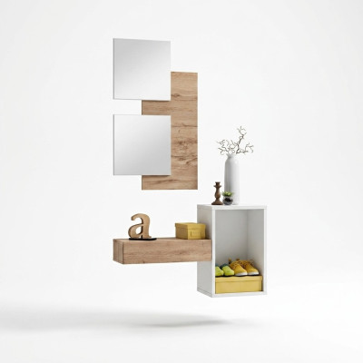 Przedpokój Szafa Meble Modern Design Ściana Umeblowanie Drewno nowy przedpokój