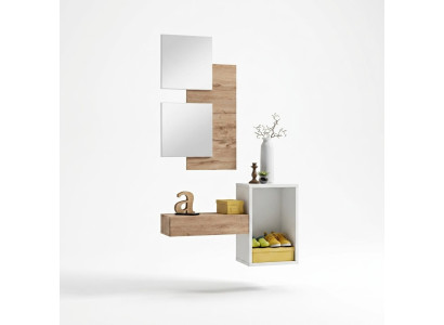 Przedpokój Szafa Meble Modern Design Ściana Umeblowanie Drewno nowy przedpokój