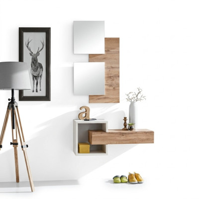 Design Zestaw 4-częściowy Wyposażenie Przedpokoju Nowoczesny Design Ściana Półka Nowe Meble