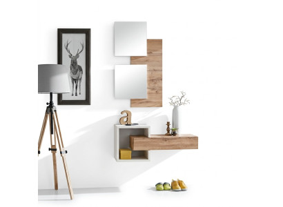 Design Zestaw 4-częściowy Wyposażenie Przedpokoju Nowoczesny Design Ściana Półka Nowe Meble