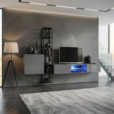 Meble do salonu Jednostka ścienna Drewno Szafka meblowa TV Całkowicie nowe Meble